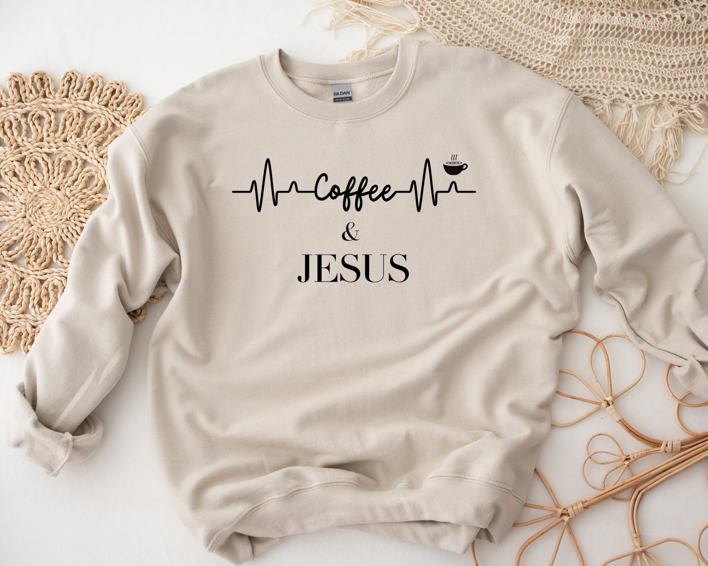 Coffee & Jesus Crewneck